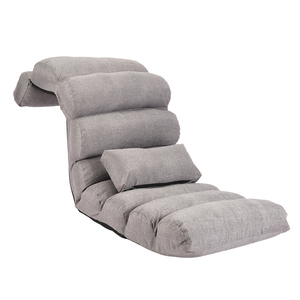 Hitree Comoda Poltrona Pieghevole Imbottita Regolabile Senza Gambe con Schienale in Tubo d'Acciaio, Capacità 150kg, Sedia da Terra Tipo Divano - Product Image 2