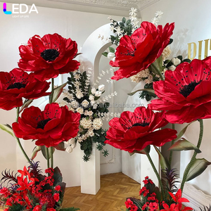 LEDA Wedding Birthday Decor New Arrival Customized Classic Model White Hanging Flower Acrylic <b>Backdrop</b> - Product Image 1