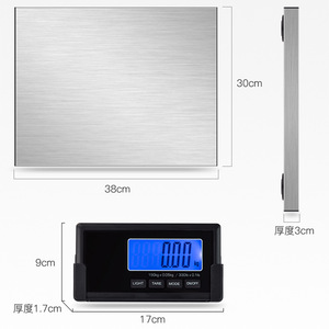 Báscula electrónica inalámbrica Changxie de 180 kg y 0.05 kg con plataforma de acero inoxidable para paquetes, mascotas y entregas exprés. - Product Image 3
