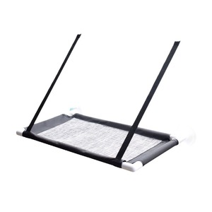 Cat Hammock Window Suction Cup Chair Rectangle Removable Washable Pet Cat <b>Bed</b> Small Size <b>Black</b> Gray <b>Double</b> Layer - Product Image 3