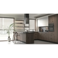 Projet appartement utilisation classique personnalisé en bois blanc Shaker MDF armoire laque peinture Kenya armoire de cuisine modulaire