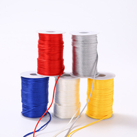 1MM 2MM 3MM Nylon Noeud Cordon Rattail Polyester Garniture Satin Cordon Chine Noeud Tressé Cordon Perles Chaîne