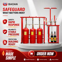 Dispositif d'extinction d'incendie industriel flexible à pression interne FM-200 HFC-227ea BAOAN QMQ4.2Mpa, le plus vendu pour la sécurité incendie