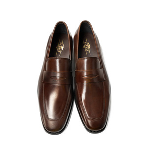 Mocassins en cuir véritable noir à bout carré, chaussures habillées à enfiler pour hommes, toutes saisons, couleur unie, style bout uni - Product Image 6