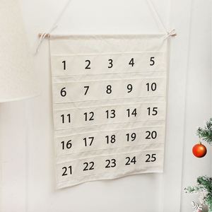 Calendario de Adviento de tela colgante con logo impreso, calendario de Adviento de Navidad vacío, ¡en oferta! - Product Image 3