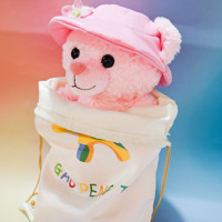 Ourson en peluche créatif à bas prix, motif fleur de cerisier, idéal pour les amis, les dortoirs, sûr pour les enfants, ours en peluche rose souple