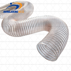 Tuyau de conduit ondulé PU/<span class=keywords><strong>PE</strong></span>/PVC avec fil de cuivre Fil d'acier Helix Clear PU Tuyau de conduit pour l'industrie du bois 200mm 250mm 300mm - Product Image 4