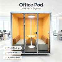 Cabine téléphonique insonorisée en aluminium écologique pour bureau à domicile, hôtel, hôpital et atelier