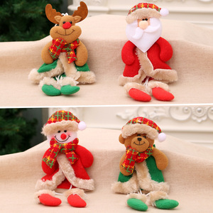 Adornos navideños, colgantes navideños con patas, regalos de Navidad, pequeños adornos de tela para árboles de Navidad, pequeñas muñecas - Product Image 1