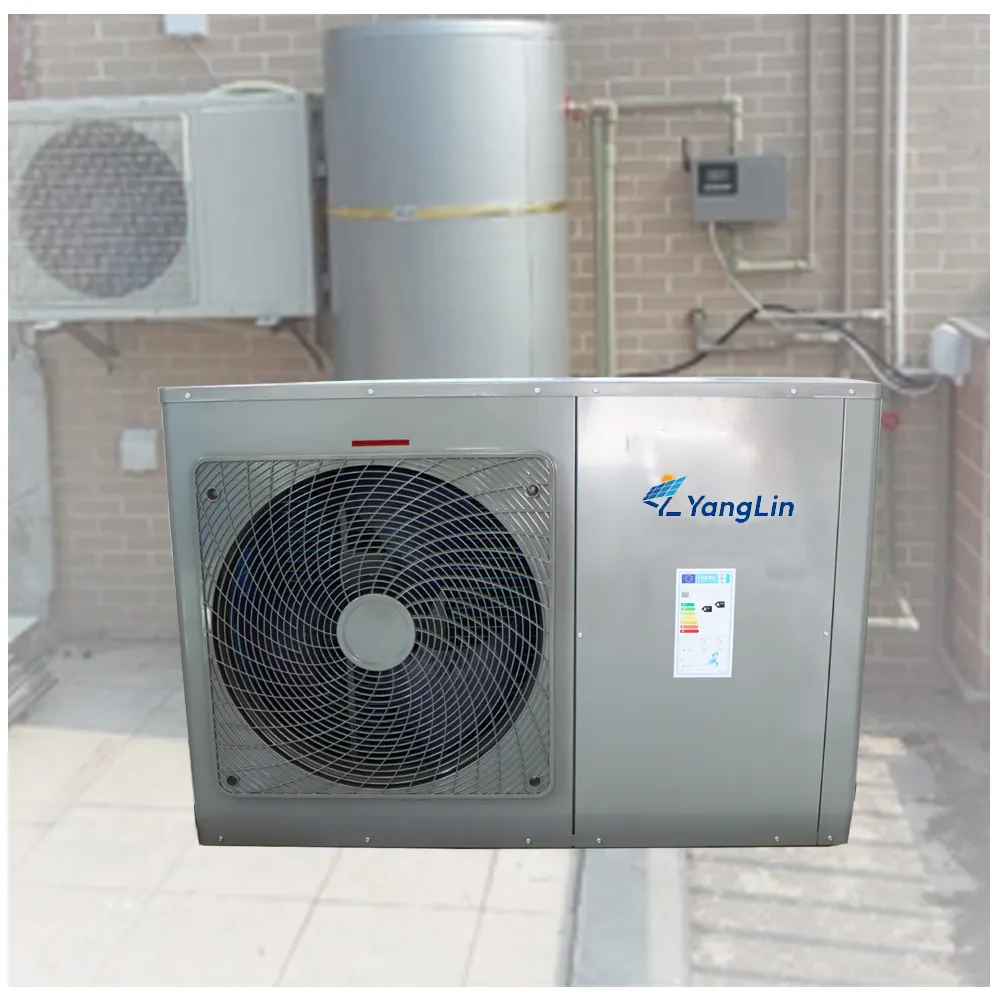 9KW EVI teknolojisi DC Inverter A + + + R32 soğutucu ısıtma kapasitesi enerji tasarrufu sıcak su ev hava kaynağı ısı pompaları