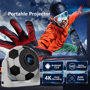 Projecteur JY360 Projecteur vidéo design football 4K avec correction automatique du trapèze Projecteur home cinéma Android 13 Dual WiFi 6 - Product Image 6