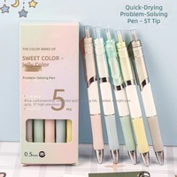 Stylo Gel à Pointe Bille Morandi Couleurs Simples et Mignonnes pour Étudiants, Type Clic, Design Attrayant, Nouvelle Arrivée