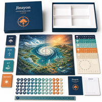 Jeu de société coopératif personnalisé de sauvetage climatique, en carton modulaire couleur, avec emballage recyclable, pour 6 joueurs