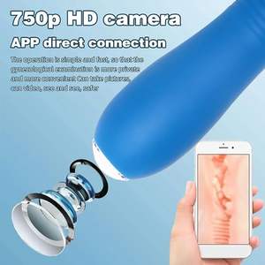 Consolador vibrador de punto G con Control DE APLICACIÓN DE vibrador de endoscopio de calefacción para estimulación Anal del punto G del clítoris con cámara <span class=keywords><strong>HD</strong></span> inalámbrica - Product Image 2