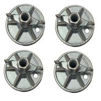 Écrou à oreilles en acier de style industriel personnalisé et plaque combinée coffrage système de tirants coffrage en béton de construction forgé