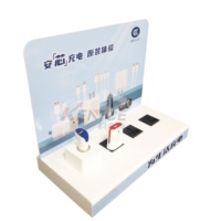 Vente en gros acrylique chargeur USB prise et casque présentoir comptoir acrylique accessoires de téléphone portable support