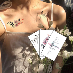 Etiqueta engomada del tatuaje del cuerpo del <span class=keywords><strong>brazo</strong></span> pequeño Impreso a mano Diseño impermeable temporal no tóxico Nuevo y único - Product Image 3