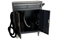 Aspirateur industriel sans sac à usage commercial avec séparateur cyclonique, ensemble de meuble de rangement, capacité 50L, fonction humide/sec