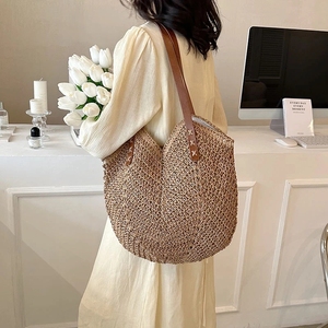 Grandi borse di paglia per le donne 2023 estate Hit Fashion borsa laterale a tracolla Lady Travel Beach borse e portamonete Totes femminili - Product Image 3