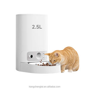 자동 휴대용 배터리 작동 2.4GHz 원격 제어 애완 동물 피더 Wi-Fi 카메라 소리 알림 카메라 고양이 피더 - Product Image 2