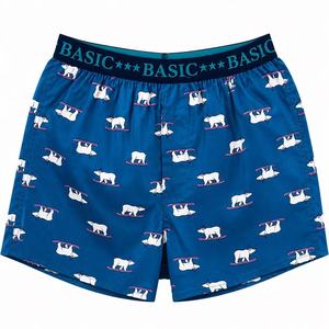 Calzoncillos Bóxer Tejidos para Hombre, 100% Algodón, Transpirables, <span class=keywords><strong>de</strong></span> Secado Rápido, Estampados, Corte Holgado, Suaves y Cómodos, con Cintura Elástica - Product Image 4