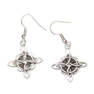 Cross-border Hot Sale Retro Religious Style Alloy Celtic Knot Pendant <b>Earrings</b> Unisex Jewelry - Product Image 5