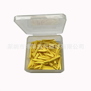 Paquete de 100 Cuñas Dentales de Plástico para Espacios Interdentales y Cuñas de Madera con Mango de Bambú para la Higiene Bucal - Product Image 3