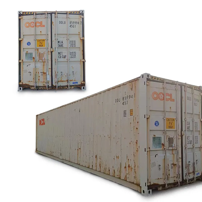Nuovo caldo contenitori usati in vendita a buon mercato 20GP 40HQ contenitori in vendita