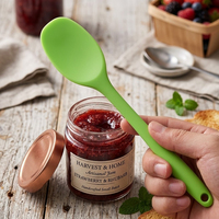 Spatule flexible en silicone de qualité alimentaire, résistante à la chaleur, en une seule pièce, pour la pâtisserie et le mélange, vente en gros
