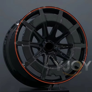 Jantes en aluminium forgé 2 pièces, motif carbone noir, 18-24 pouces, 5x112 CB66.5 pour <span class=keywords><strong>Brabus</strong></span> Classe S G W463 GLS <span class=keywords><strong>G900</strong></span> GLS800 - Product Image 2