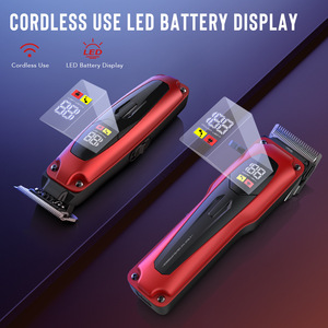 Tondeuse à cheveux électrique rechargeable, lame en acier inoxydable, moteur à couple élevé, pour hommes, usage en salon - Product Image 3