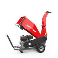 Broyeur de bois et de copeaux ATV de 12 cm alimenté par un moteur à essence Austter 15 HP Loncin /Ducar /B&S