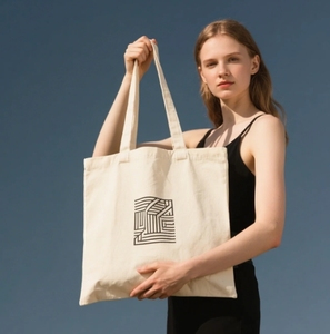 Sac fourre-tout en coton vierge réutilisable Offre Spéciale Logo personnalisé Emballage en tissu biologique écologique à la mode Sac fourre-tout en toile - Product Image 4