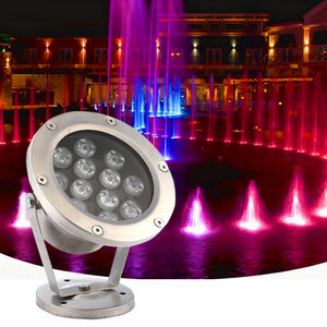 Projecteur <span class=keywords><strong>LED</strong></span> RGBW Submersible IP68 9W-18W DC24V en Acier Inoxydable pour Fontaine de Jardin, Étang, <span class=keywords><strong>Cascade</strong></span>, Spa - Product Image 6