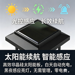 Lanterne solaire suspendue rétro Weiyu pour jardin, à fixer sur balustrade, pour cour extérieure, balcon, lampe de nuit paysagère - Product Image 5