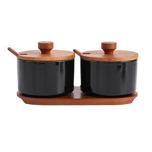 Juego de tarros de cerámica para condimentos de cocina, botella creativa, juego de tarros de cerámica a prueba de humedad para el hogar, venta al por mayor. - Product Image 1