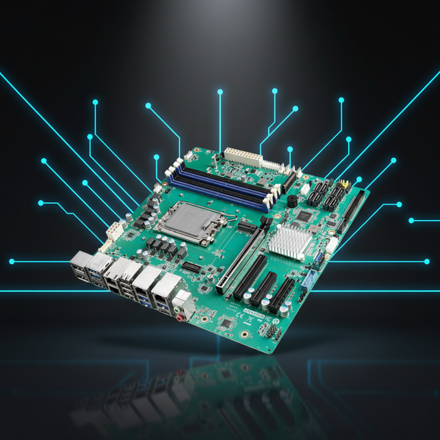 New Advantech AIMB-588HL-0AB1 Micro-ATX Server/Workstation Motherboard 12/13/14th Gen Intel Core I200S DDR5 192GB Max RAM SATA