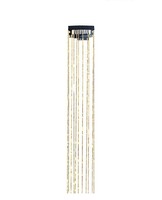 Agent d'achat de cheveux Fil métallique holographique Tinsel Hair Extensions de cheveux invisibles colorés avec mèches métalliques