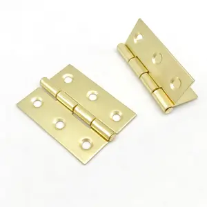 קטן 2 אינץ זהב סיים ברזל צירים הנמכר ביותר ריהוט פליז סיכה קבועה דלת צירים תעשייתי מתכת ריתוך ציר
