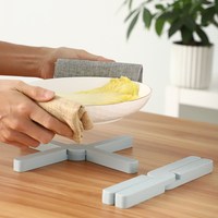 Sous-plat pliable en silicone résistant à la chaleur, support antidérapant pour plats chauds, protection de table de cuisine