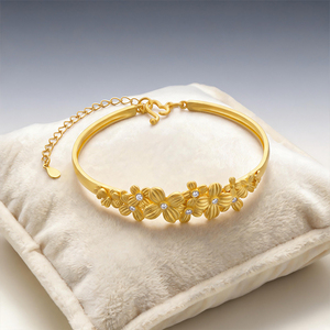 Bracciale intarsiato con un profumo di fiori che ricorda il broccato - Produttore di gioielli di marca cinese SZ02222 - Product Image 4