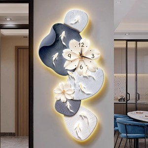 <span class=keywords><strong>Orologio</strong></span> <span class=keywords><strong>da</strong></span> <span class=keywords><strong>Parete</strong></span> Moderno e Semplice in <span class=keywords><strong>Legno</strong></span> con Nove Pesci, Silenzioso, per Soggiorno e <span class=keywords><strong>Parete</strong></span> TV, Installazione Senza Fori - Product Image 2