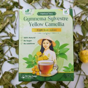 Tisane Premium Bio de Gymnema Sylvestre et Camélia Jaune du Vietnam, Mélanges de Plantes Séchées pour la Santé, Favorisant l'Activité Antioxydante - Product Image 2