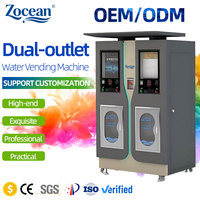 Distributeur automatique d'eau pure RO 24h/24 sans surveillance pour la communauté, distributeur d'eau froide, paiement par pièces, billets et code QR acceptés