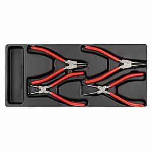 Jeu de pinces Usag 519/127C, largeur de mâchoire 1/4 po, pointe lisse, qualité industrielle, kit d'outils en acier au chrome-vanadium - Product Image 1