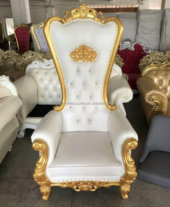 Bán Buôn Wed Tổ Chức Sự Kiện Ăn Uống Sang Trọng Cao Trở Lại Vua Nữ Hoàng Hoàng Gia Nhung Ném Ghế Đám Cưới Dành Cho Người Lớn Công Chúa Màu Đỏ Santa Ngai Vàng Ghế - Product Image 3