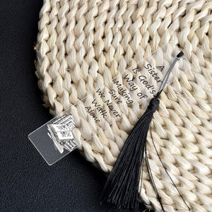 A Sister Is God'S Way Acrylique Couleur Impression Signet Gland Sœurs Cadeau Personnalisé Blanc Promotionnel Nom Conseil Fête Siège Cartes - Product Image 3