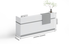 Bàn tiếp tân <span class=keywords><strong>MDF</strong></span> có thể tùy chỉnh nội thất văn phòng tối giản hiện đại cho khách sạn Thẩm mỹ viện thương mại trung tâm thương mại - Product Image 3