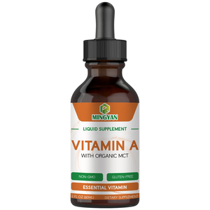 Gouttes buvables de Vitamine A personnalisées avec MCT biologique pour la santé des yeux, de l'immunité, des os et de la peau – Complément alimentaire beauté - Product Image 1