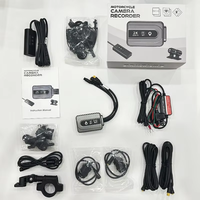 Caméra de tableau de bord moto 2K double objectif avant/arrière, grand angle 155°, WiFi, GPS, étanche IP67, contrôleur filaire, enregistrement automatique pour la conduite